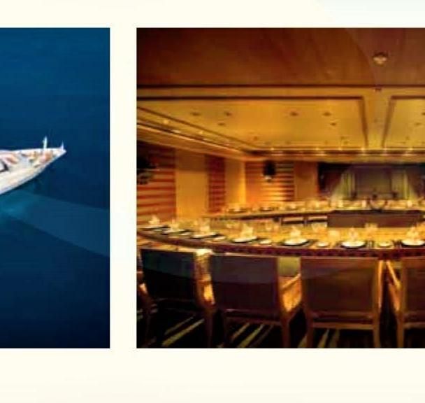 Επίσημη τραπεζαρία mega yacht
